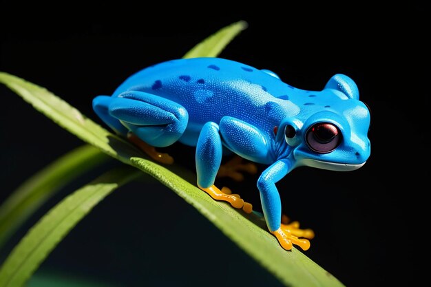 Foto rana venenosa colorida muy peligrosa vida silvestre rana papel tapiz fotografía de fondo