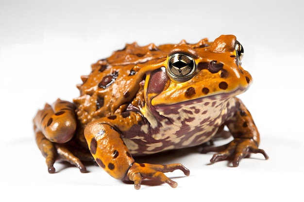 Ranas Pacman aisladas sobre fondo blanco