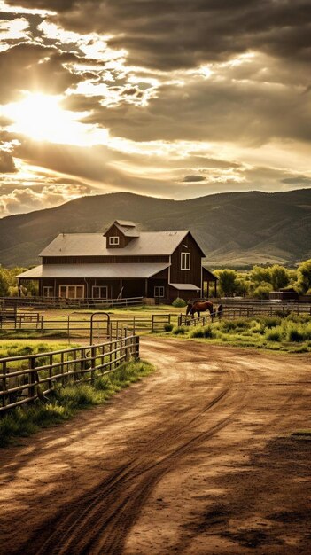 Foto rancho de caballos en colorado