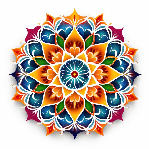 Rangoli-Symbol für Diwali