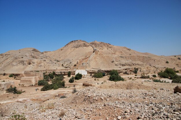 Ranikot Fort Gran Muralla de Sindh ruinas vinatge en Pakistán