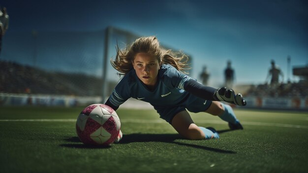 Foto rapariga de futebol