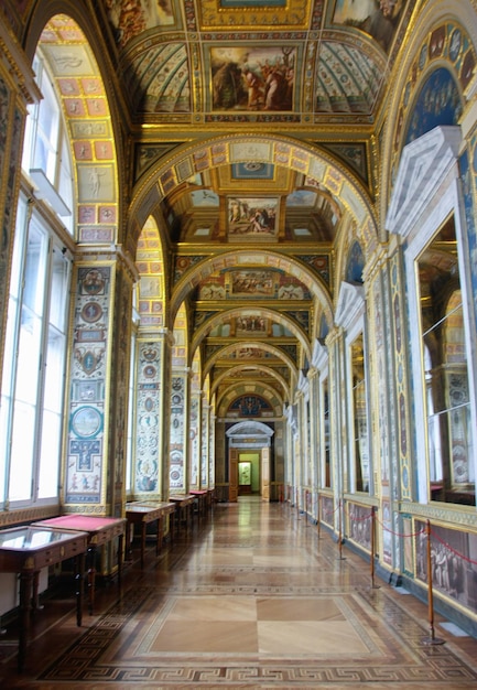 Raphael Loggias no museu Hermitage Palácio de Inverno vertical