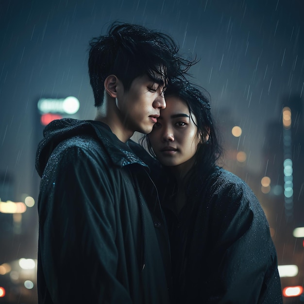 Rapsodia romântica de Seul Um retrato cinematográfico de um amor coreano encharcado de chuva