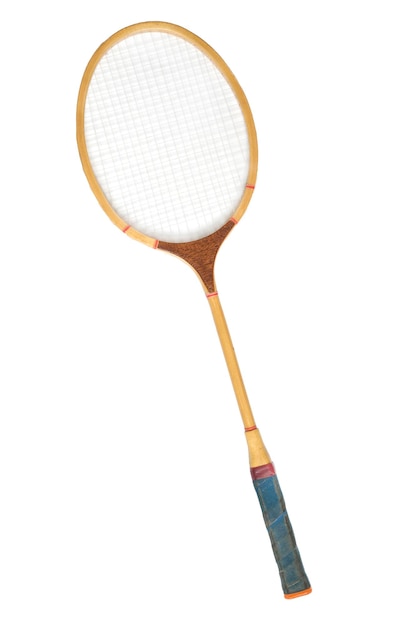 Raqueta de bádminton aislado