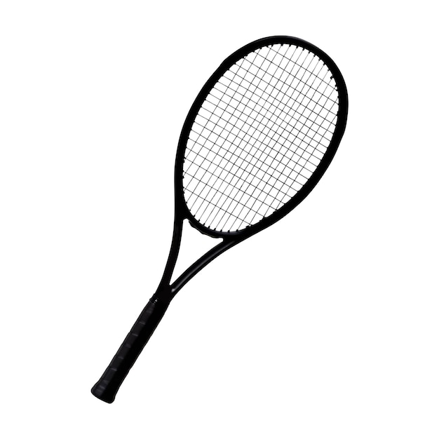 Raqueta de tenis aislado