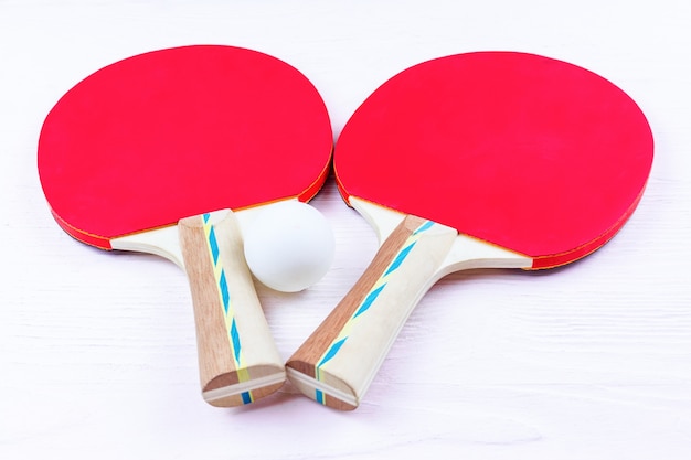 Foto raquetas para tenis de mesa