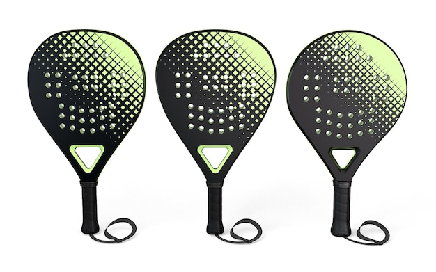 Foto raquetas para el tenis de padel