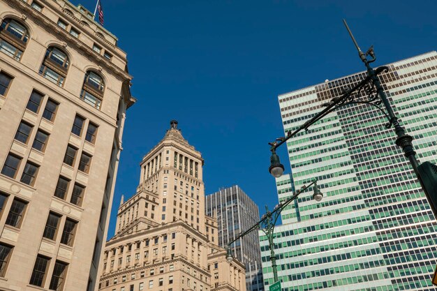 Rascacielos en las calles de Nueva York