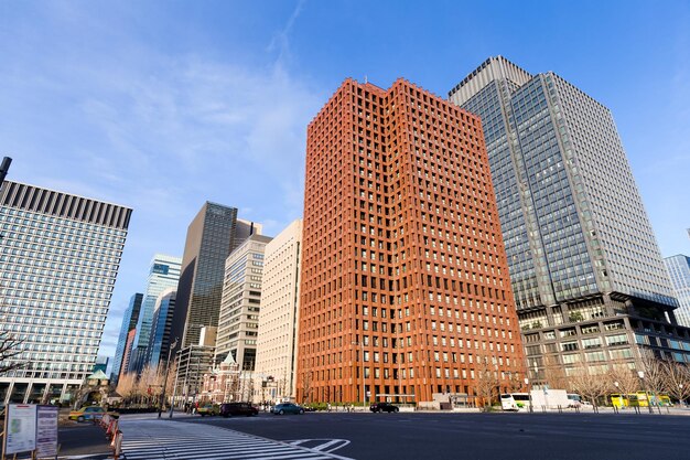 Foto rascacielos en la ciudad de tokio