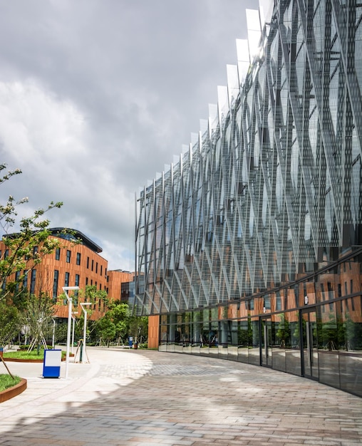 Rascacielos de edificio de oficinas