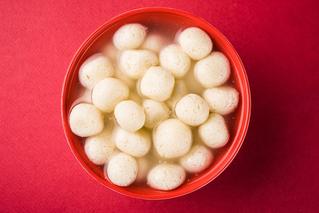 Rasgulla ou rosogulla - comida doce indiana