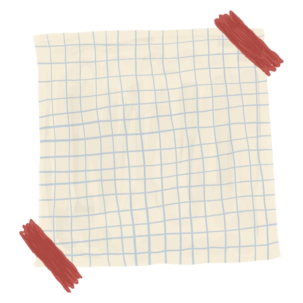 Rasternotizpapier, PNG-Aufkleber, Schreibwaren, Überschrift, durchsichtiger Hintergrund
