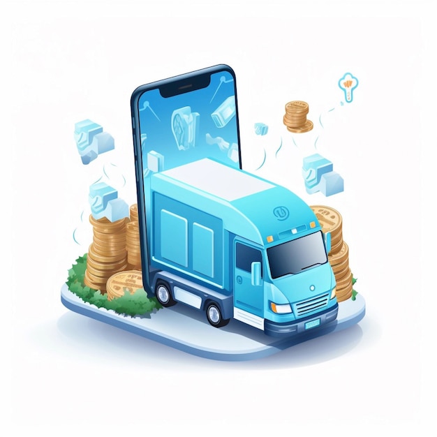 Rastreamento de entrega de logística por telefone AI