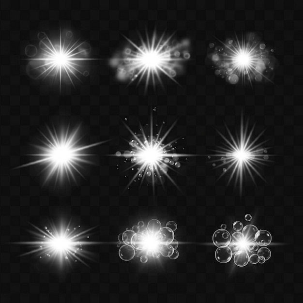 rastros de estrellas en un fondo negro