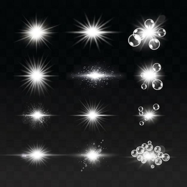 rastros de estrellas en un fondo negro