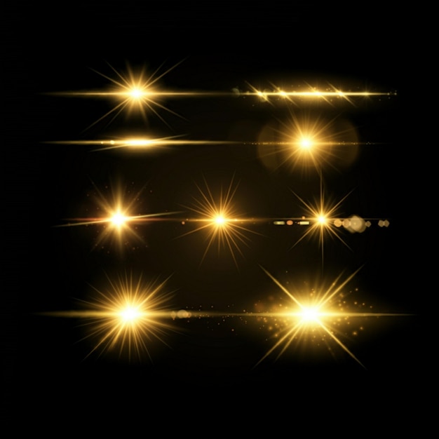 Los rastros de las estrellas son visibles en la oscuridad.
