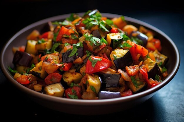 Ratatouille vegano saboroso