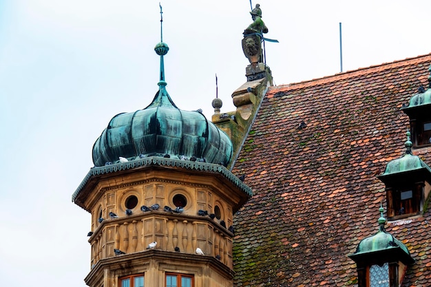 Rathaus Rothenburg, eine Touristenattraktion in Bayern, Deutschland