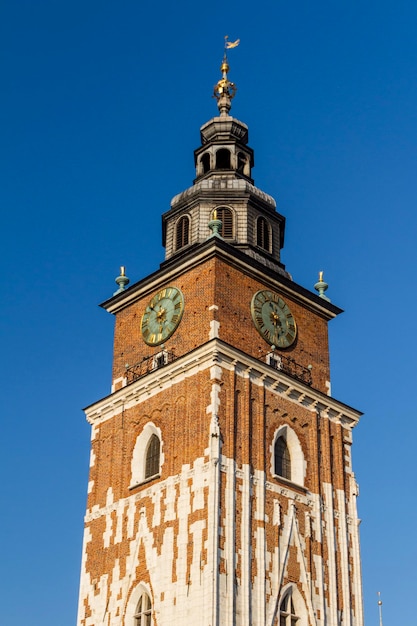 Rathausturm auf dem Hauptplatz von Krakau