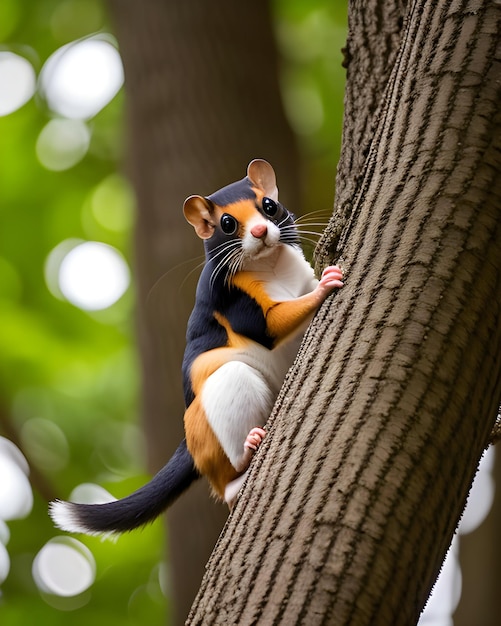 Un raton en un arbol