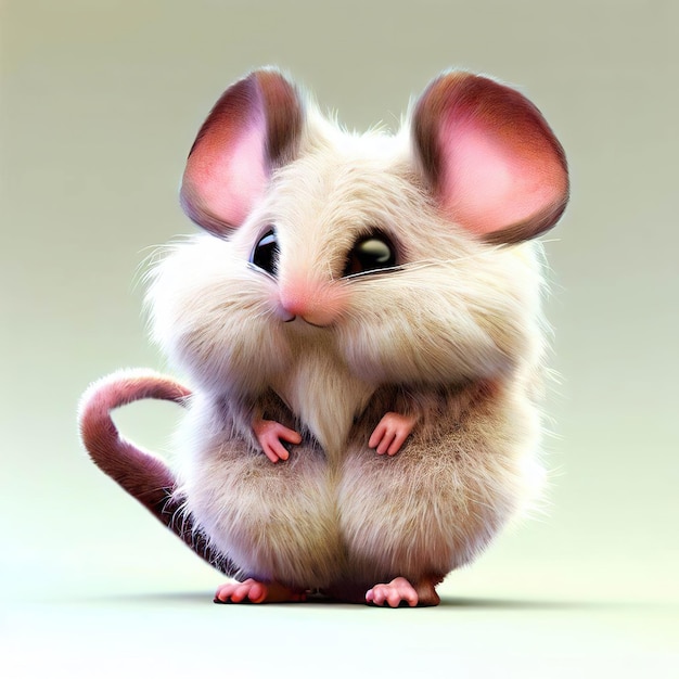 Un ratón con una nariz grande
