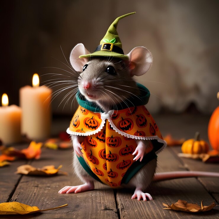 un ratón con un sombrero con un sombreiro que dice una cita de un ratón en él