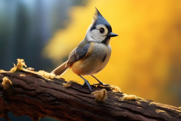 Foto ratón tit en la naturaleza