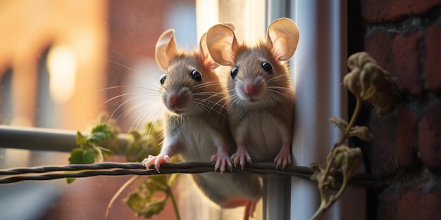 Los ratones roían el alambre en el apartamento. Control de plagas.