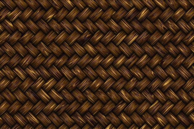 Foto rattan-textur-details handwerk bambus-weben-hintergrund braun-wickel-korb-illustration