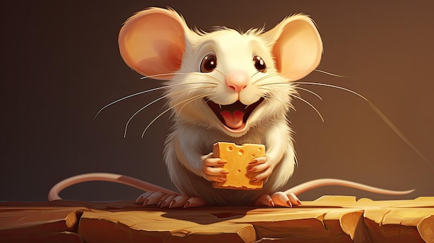 Ratte im Stil von 2D-Spielkunst