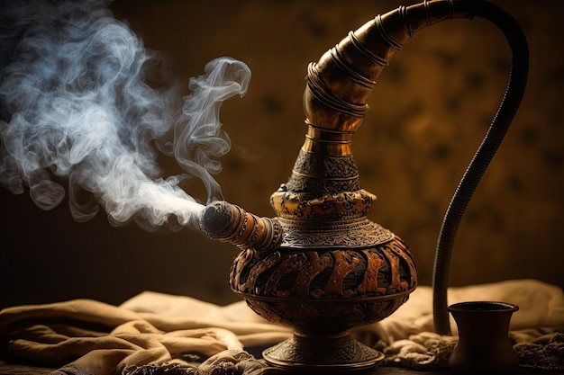 Rauchen aus orientalischer Tabakpfeife zum Rauchen von Shisha