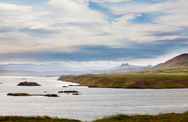 Raues arktisches Terrain von Island