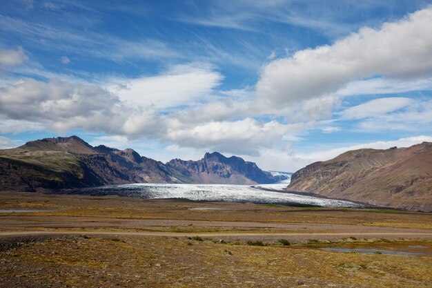 Raues arktisches Terrain von Island