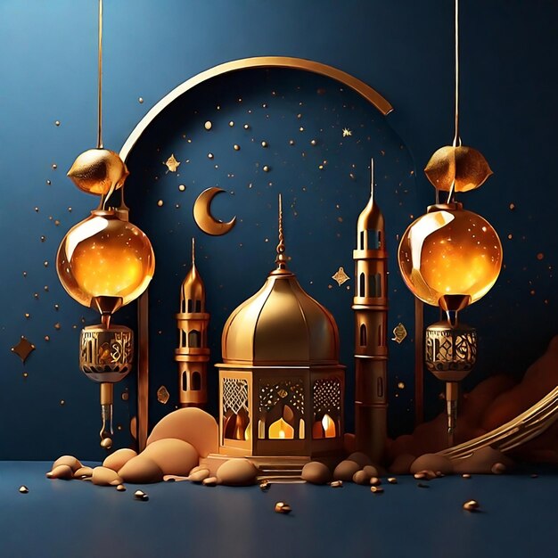 Raum-Hintergrund des Ramadan