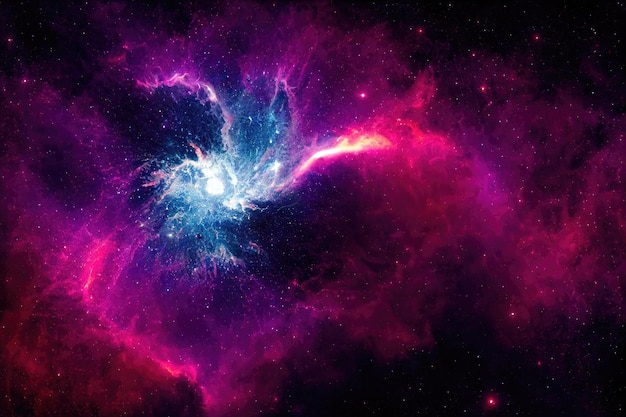 Raumhintergrund realistischer sternenklarer Nachtkosmos und leuchtende Sterne Milchstraße und Sternenstaub-Farbgalaxie