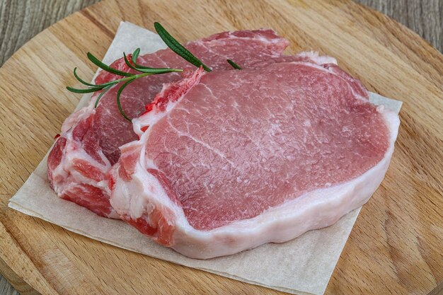 Raw Schweinefleisch Steak
