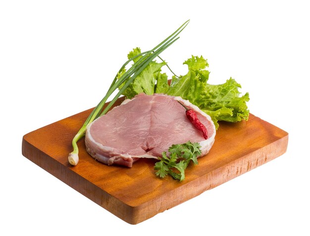 Raw Schweinefleisch Steak