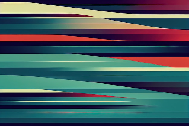 Rayas de colores horizontales geométricas