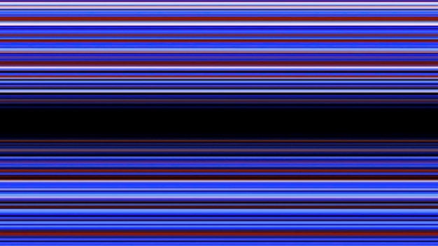 Rayas horizontales degradadas azules y rojas que crean una animación de bucle sin fisuras de túnel hipnótico que brilla intensamente