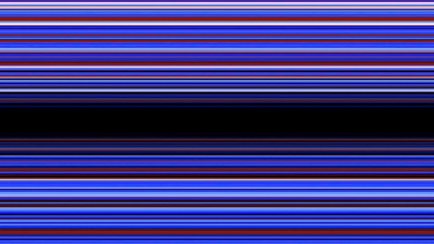 Rayas horizontales degradadas azules y rojas que crean una animación de bucle sin fisuras de túnel hipnótico que brilla intensamente