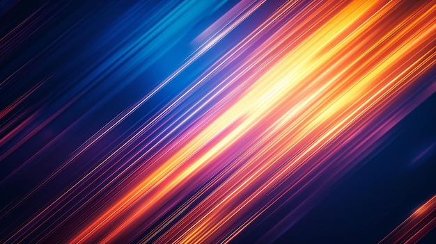 Rayas de luz abstractas en un fondo oscuro