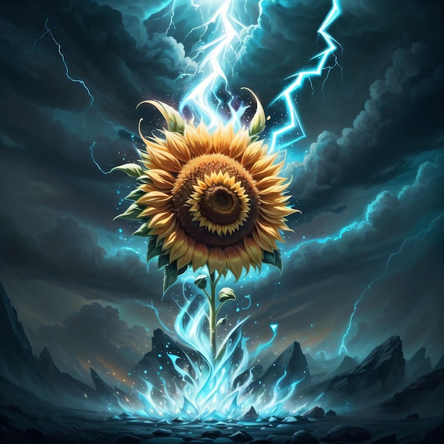 El rayo es el girasol elemental.