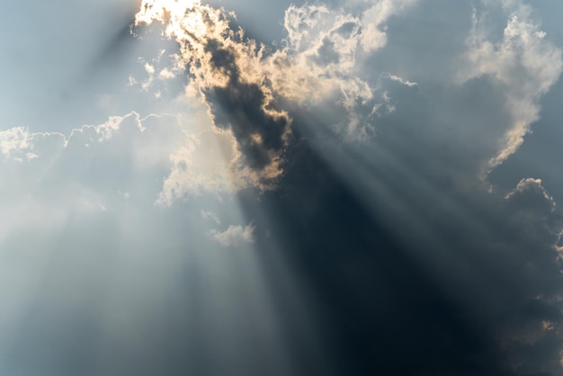 Foto rayos de luz brillando