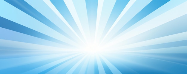 Rayos solares de fondo con gradiente de color azul y blanco Ilustración vectorial ar 52 v 52 ID de trabajo 70c2279