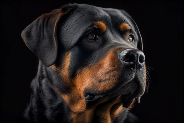 Raza de perro rottweiler Generado por IA