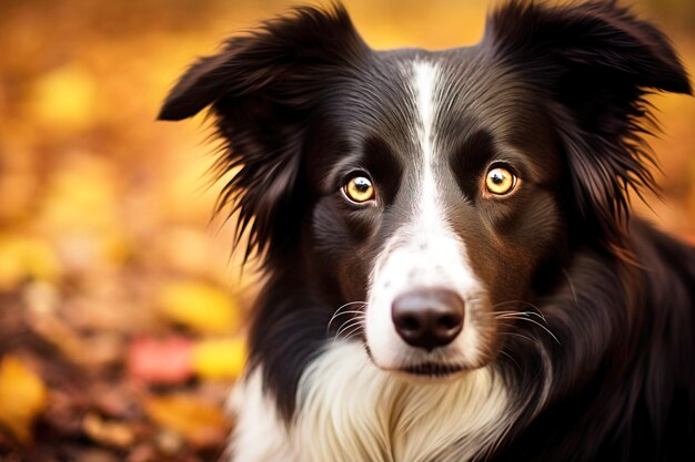 Foto raza pura pura raza hermosa raza de perro border collie fondo naturaleza aislada