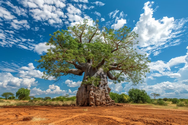 Árbol de baobab África Paisaje Madagascar Naturaleza Árboles de Baobab Copiar el espacio