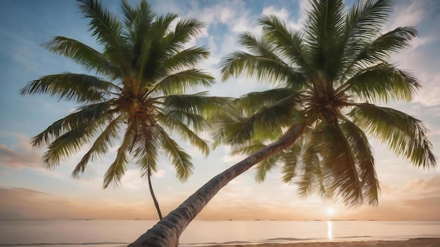 Árbol de coco aislado sobre un fondo blanco