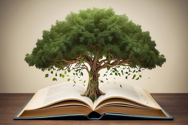 Árbol del conocimiento que crece fuera del libro